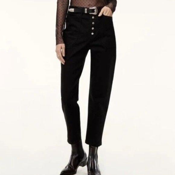 Aritzia Pants - Wilfred Free Aritzia Belem Jean Pant High Rise Utility Trouser Straight Leg 4